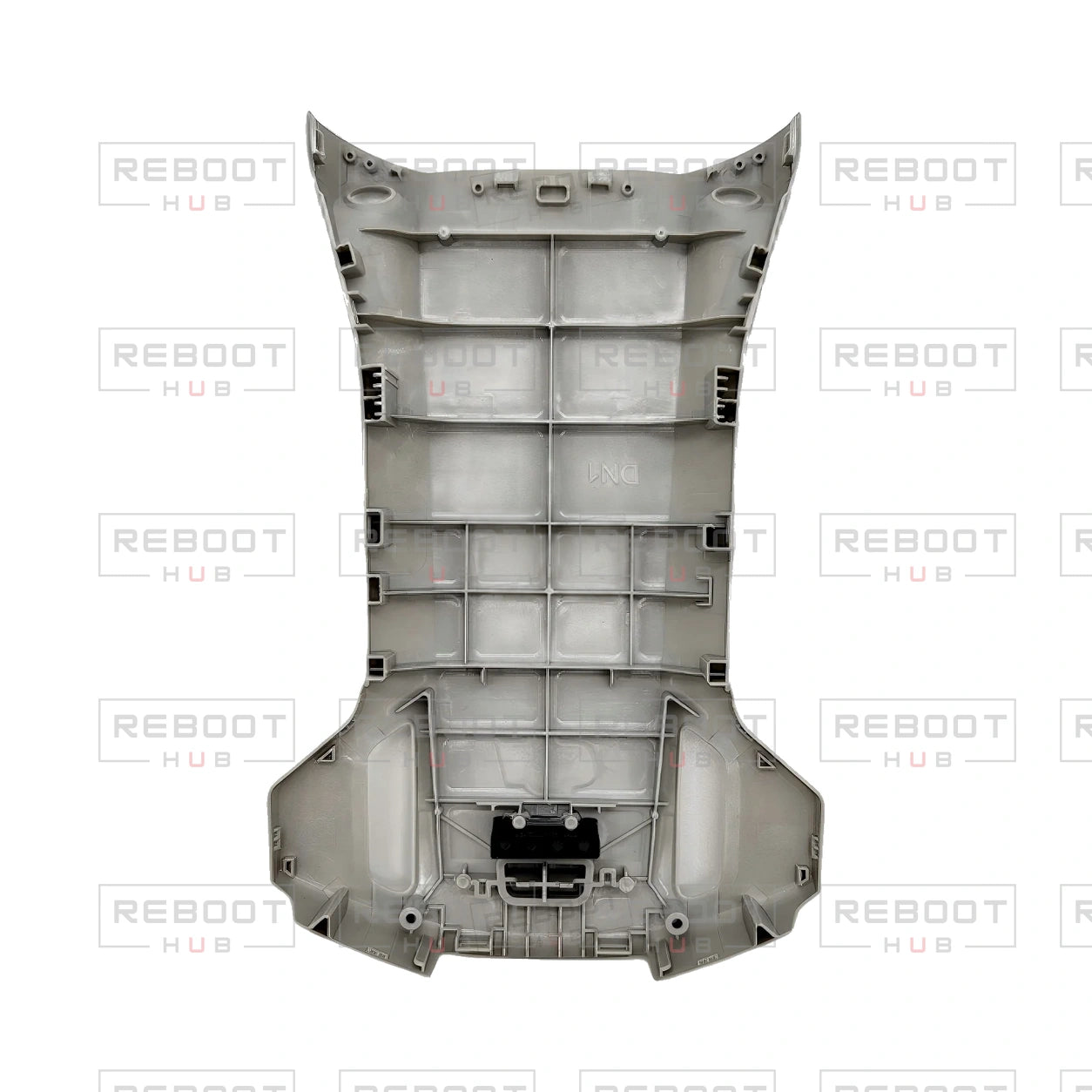 OEM-pulled DJI Mini 3 Pro Upper Shell on white with Reboot Hub watermark overlay