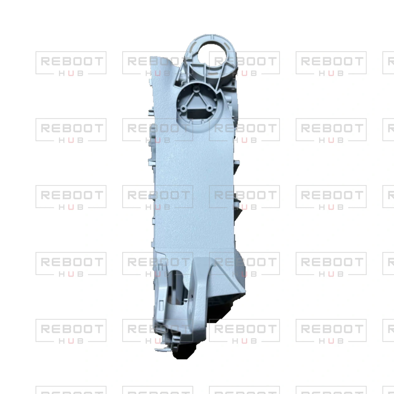 OEM-pulled DJI Mini 3 Pro Middle Frame on white with Reboot Hub watermark overlay