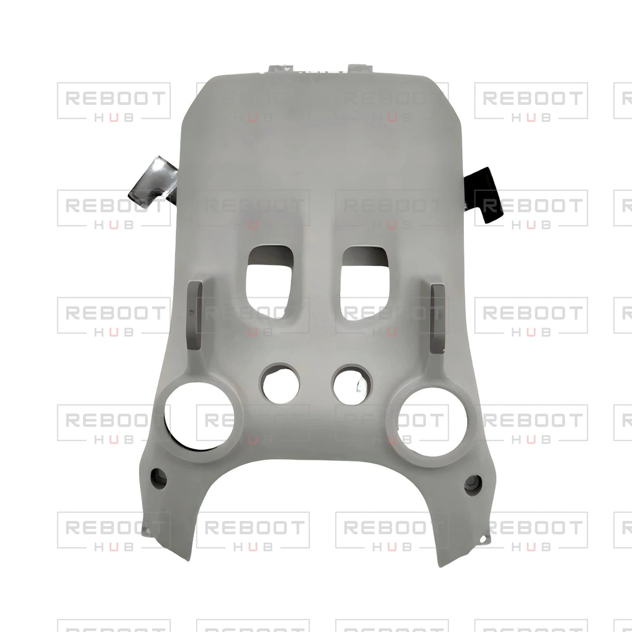 OEM-pulled DJI Mini 3 Pro Bottom Shell on white with Reboot Hub watermark overlay