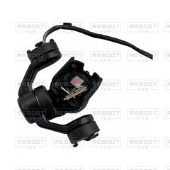 OEM-pulled DJI Mini 4 Pro Gimbal Axis Arm Assembly on white with Reboot Hub watermark overlay