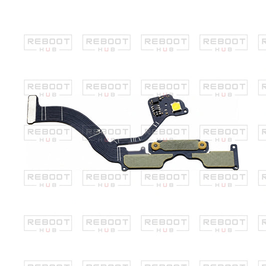 OEM-pulled DJI Mini 4 Pro Downward Vision Flexible Flat Cable on white with Reboot Hub watermark overlay