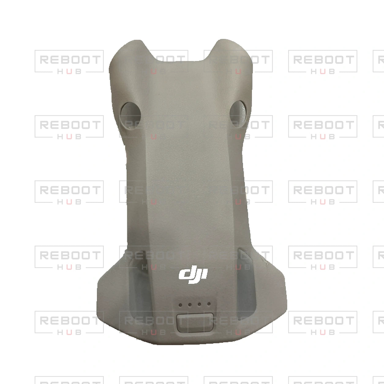 OEM-pulled DJI Mini 4 Pro Upper Shell on white with Reboot Hub watermark overlay