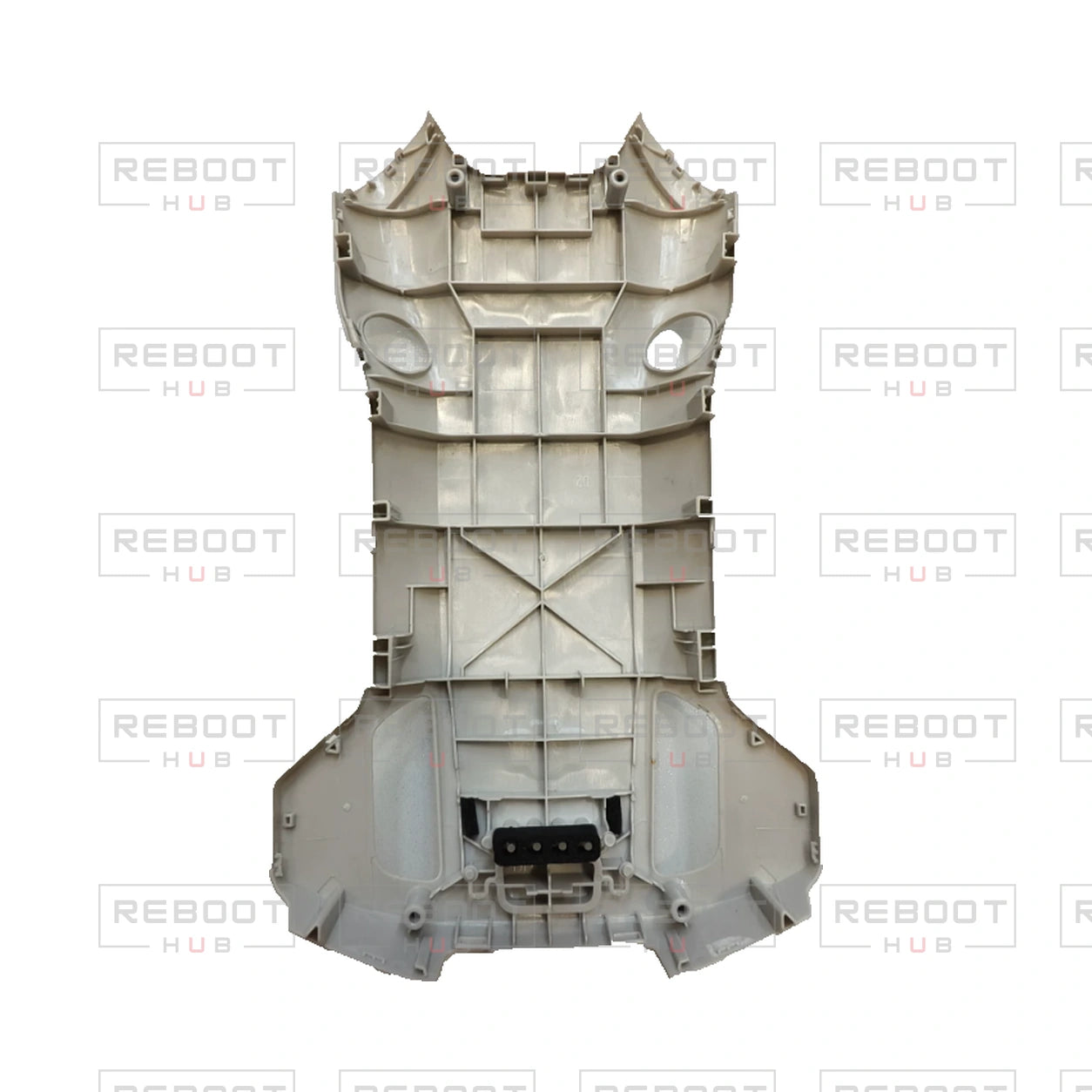 OEM-pulled DJI Mini 4 Pro Upper Shell on white with Reboot Hub watermark overlay