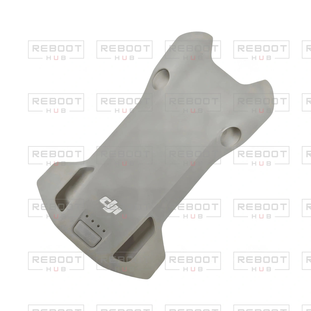OEM-pulled DJI Mini 4 Pro Upper Shell on white with Reboot Hub watermark overlay
