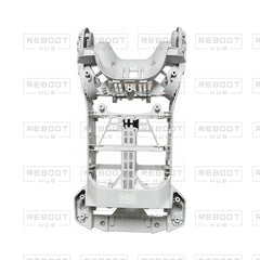OEM-pulled DJI Mini 4 Pro Middle Frame on white with Reboot Hub watermark overlay