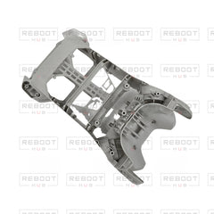 OEM-pulled DJI Mini 4 Pro Middle Frame on white with Reboot Hub watermark overlay