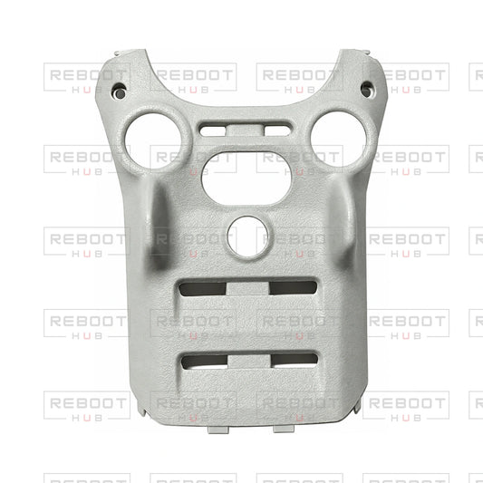 OEM-pulled DJI Mini 4 Pro Bottom Shell on white with Reboot Hub watermark overlay