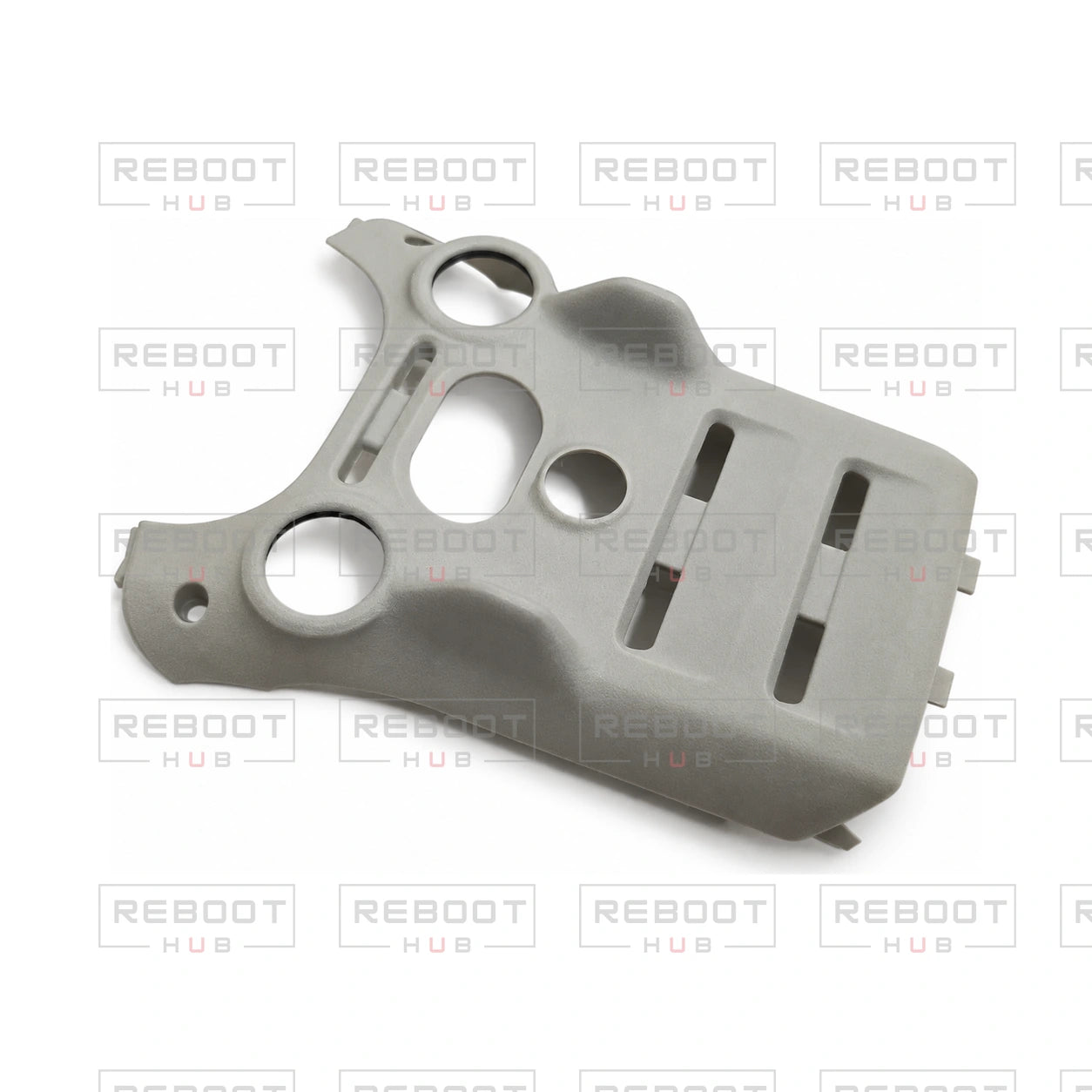OEM-pulled DJI Mini 4 Pro Bottom Shell on white with Reboot Hub watermark overlay