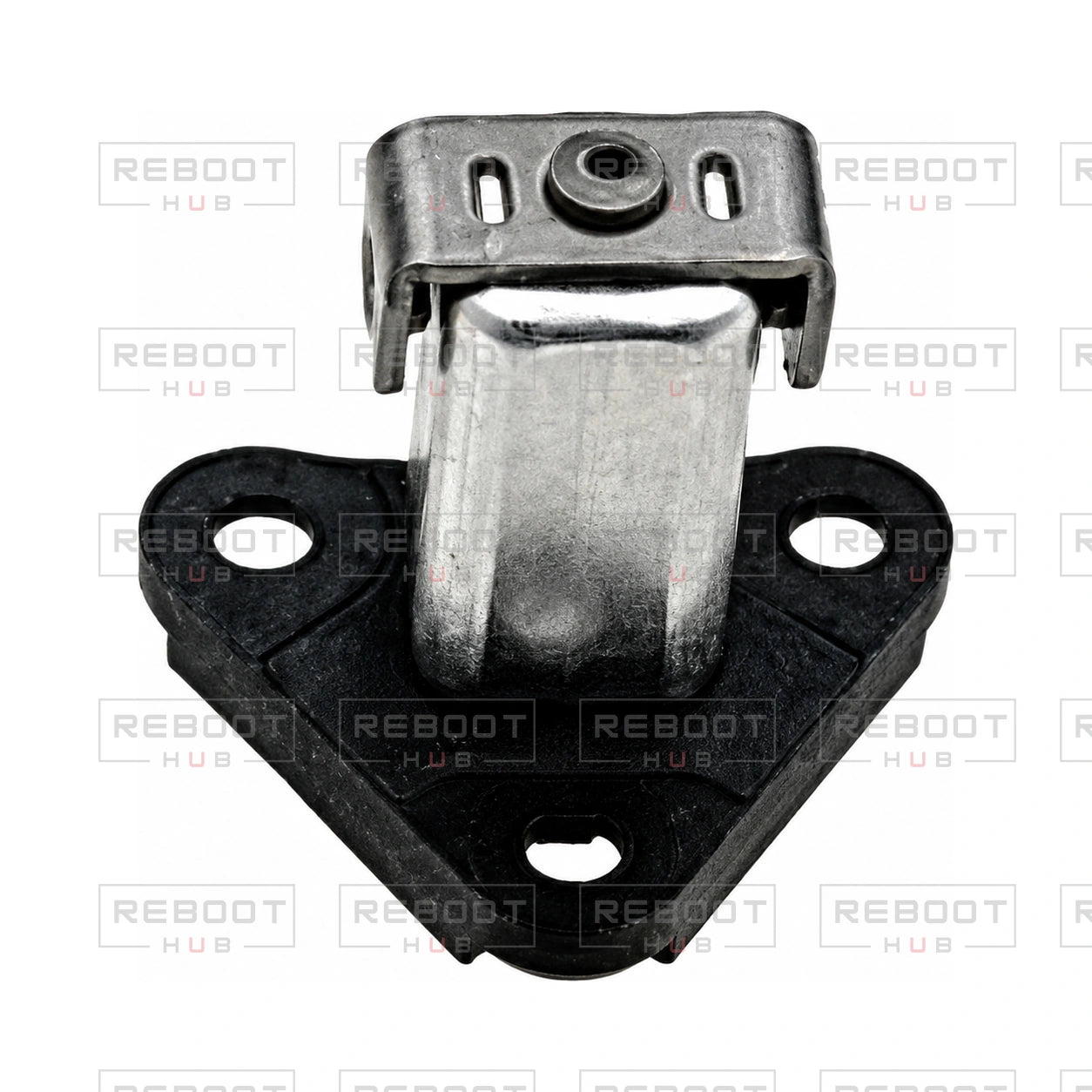 OEM-pulled DJI Mini 4 Pro Front Arm Rotation Axis Right on white with Reboot Hub watermark overlay