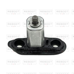OEM-pulled DJI Mini 4 Pro Rear Arm Rotation Axis Right on white with Reboot Hub watermark overlay