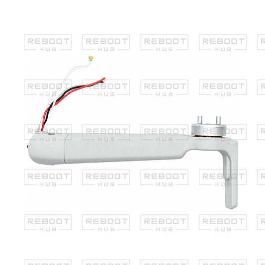 OEM-pulled DJI Mini 4 Pro Front Arm Right on white with Reboot Hub watermark overlay