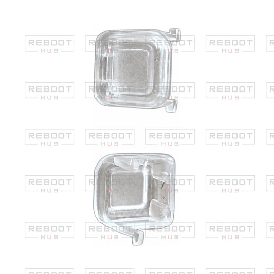 OEM-pulled DJI Mini 4 Pro Arm LED Cover (Pair) on white with Reboot Hub watermark overlay