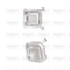 OEM-pulled DJI Mini 4 Pro Arm LED Cover (Pair) on white with Reboot Hub watermark overlay