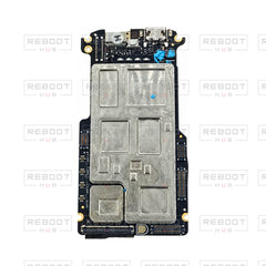 OEM-pulled DJI Mini 4 Pro Motherboard on white with Reboot Hub watermark overlay