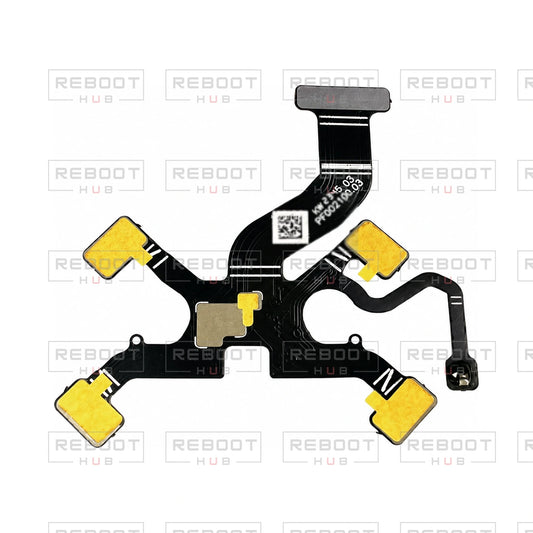 OEM-pulled DJI Mini 4 Pro 7-in-1 Flexible Flat Cable on white with Reboot Hub watermark overlay