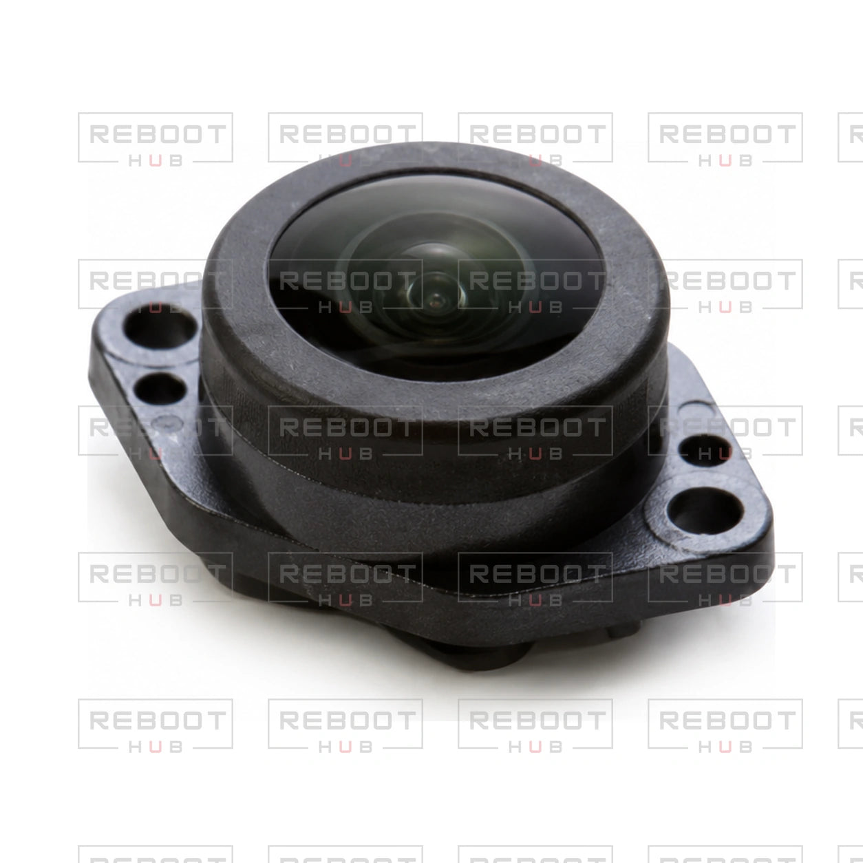 OEM-pulled DJI Mini 4 Pro Vision Lens Glass with Housing on white with Reboot Hub watermark overlay