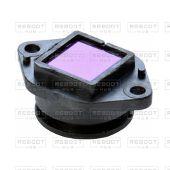 OEM-pulled DJI Mini 4 Pro Vision Lens Glass with Housing on white with Reboot Hub watermark overlay