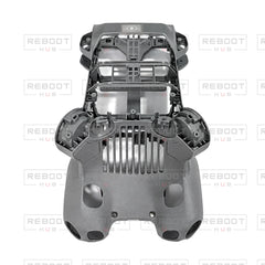 OEM-pulled DJI Mini 5 Pro Middle Frame on white with Reboot Hub watermark overlay