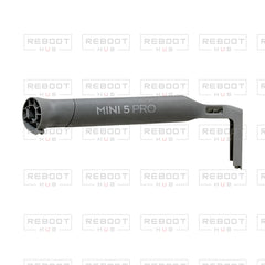 OEM-pulled DJI Mini 5 Pro Front Arm Shell Left on white with Reboot Hub watermark overlay