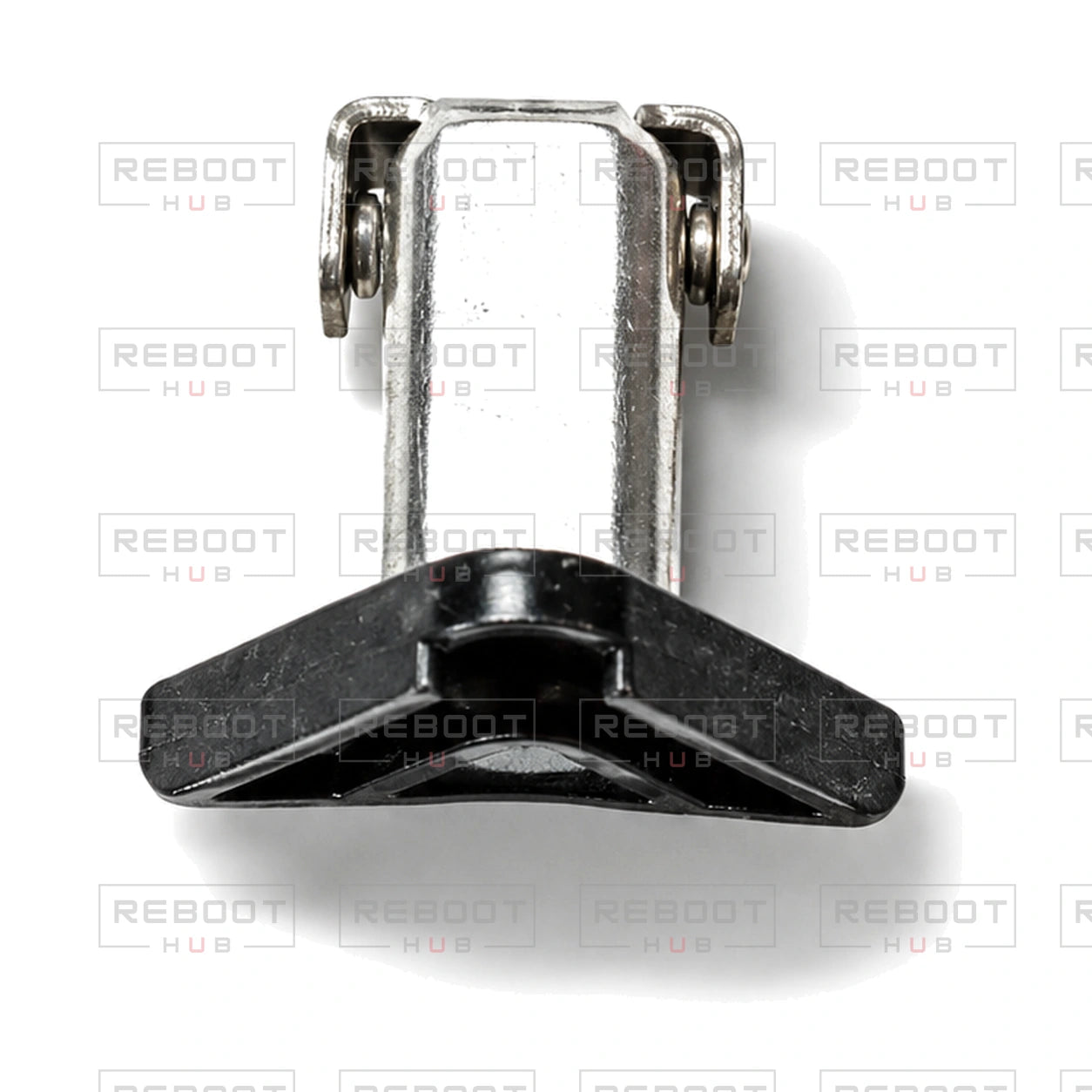 OEM-pulled DJI Mini 5 Pro Front Arm Rotation Axis Left on white with Reboot Hub watermark overlay
