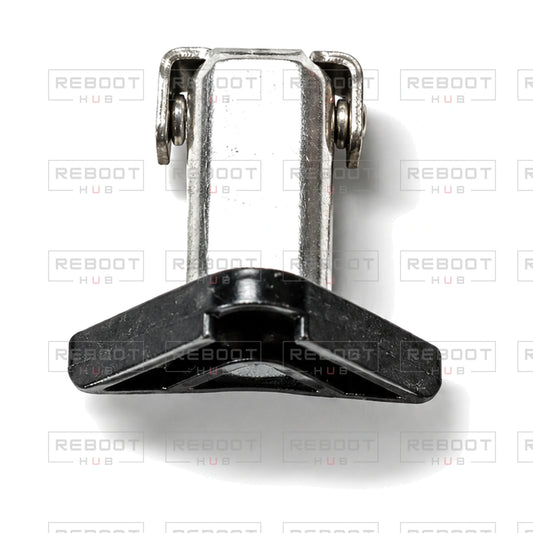 OEM-pulled DJI Mini 5 Pro Front Arm Rotation Axis Left on white with Reboot Hub watermark overlay