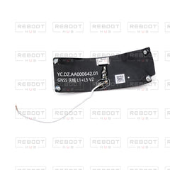 OEM-pulled DJI Mini 5 Pro GPS Module on white with Reboot Hub watermark overlay