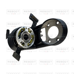 OEM-pulled DJI Mini 5 Pro Gimbal Yaw Motor, second genuine view on white with Reboot Hub watermark overlay