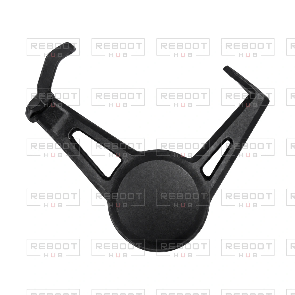 OEM-pulled DJI Mini 5 Pro Gimbal Pitch Motor Bracket on white with Reboot Hub watermark overlay