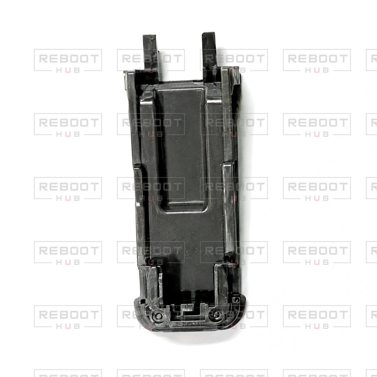 OEM-pulled DJI Mini 5 Pro Front Landing Gear Side Cover on white with Reboot Hub watermark overlay