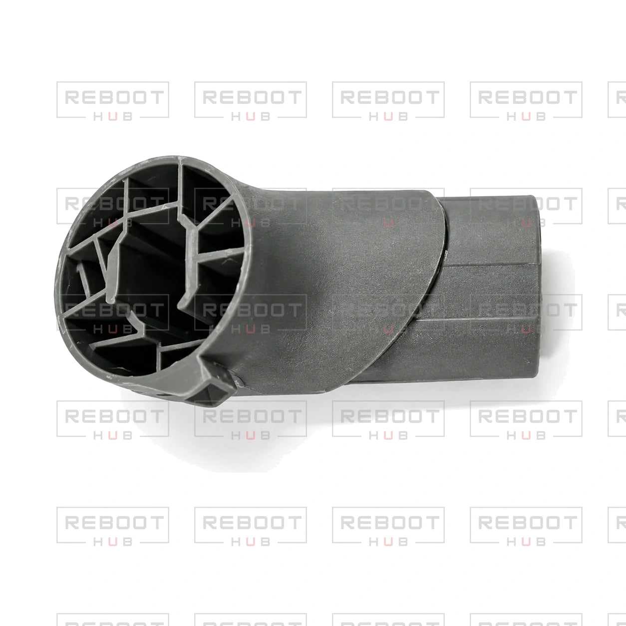 OEM-pulled DJI Mini 5 Pro Front Arm Adapter Ring Left on white with Reboot Hub watermark overlay