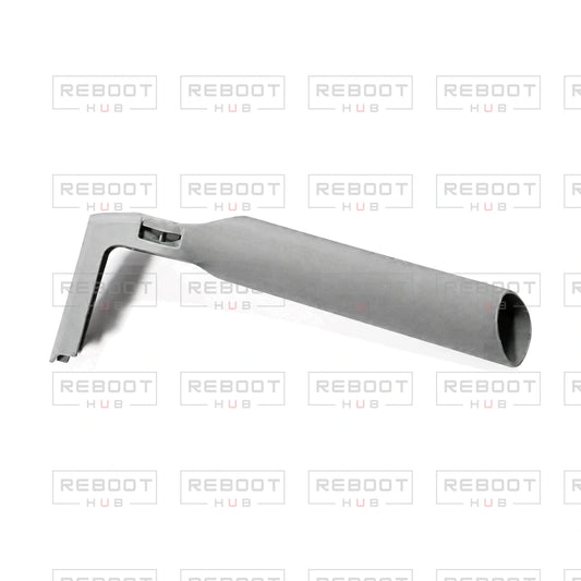OEM-pulled DJI Mini 5 Pro Front Arm Rear Section Shell Right on white with Reboot Hub watermark overlay