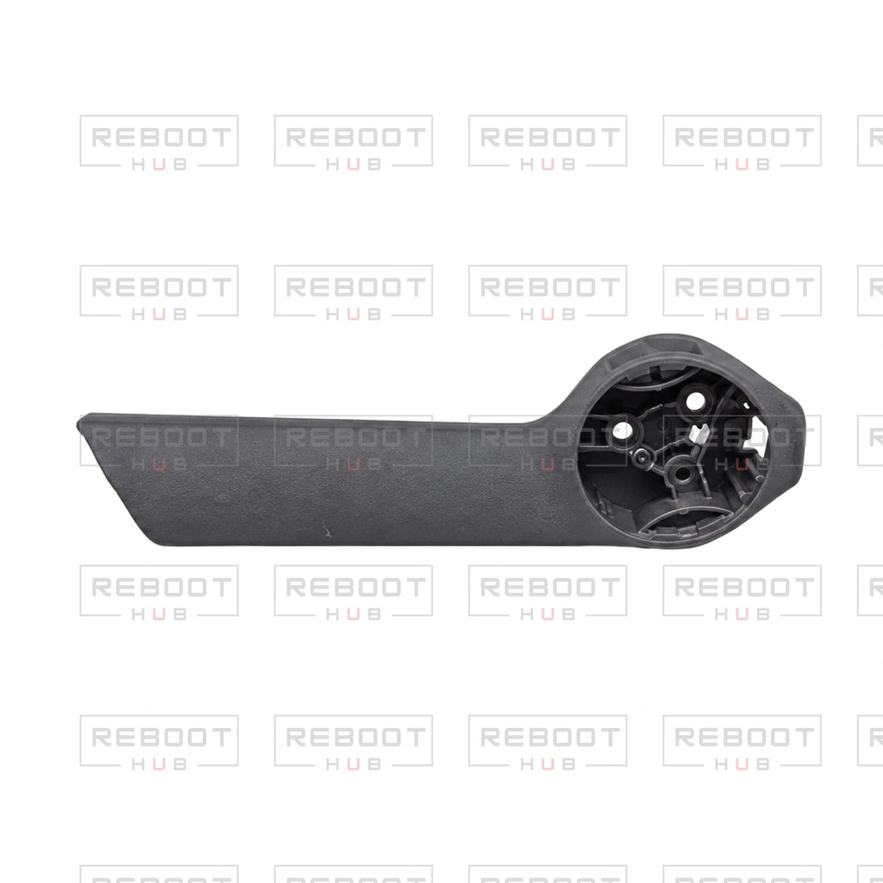 OEM-pulled DJI Mini 5 Pro Rear Arm Rear Section Shell Left on white with Reboot Hub watermark overlay