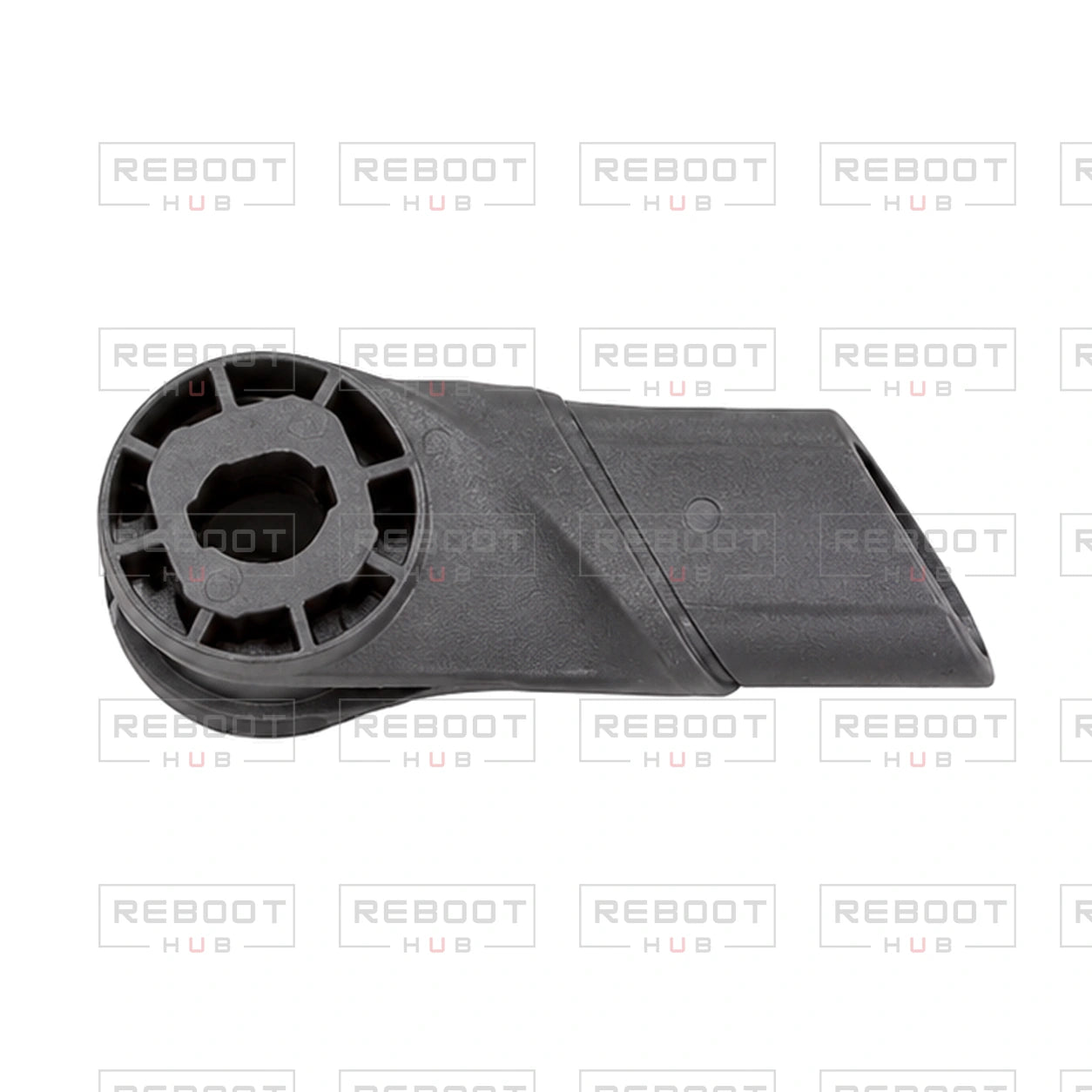 OEM-pulled DJI Mini 5 Pro Rear Arm Adapter Ring Left on white with Reboot Hub watermark overlay