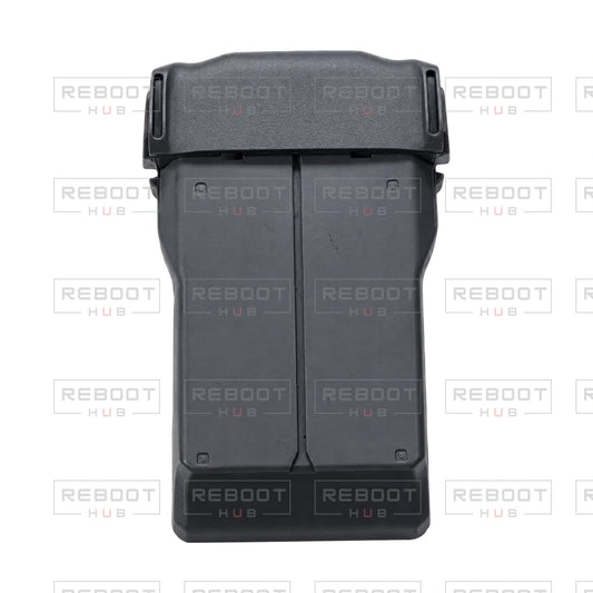OEM-pulled DJI Mini 5 Pro Battery Cover on white with Reboot Hub watermark overlay