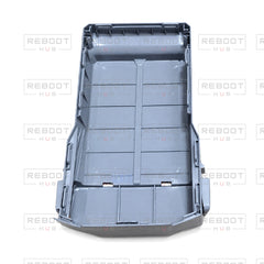 OEM-pulled DJI Mini 5 Pro Battery Cover on white with Reboot Hub watermark overlay
