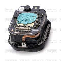 OEM-pulled DJI Mini 5 Pro Camera Lens Core Module on white with Reboot Hub watermark overlay