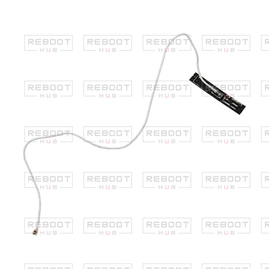 OEM-pulled DJI Mini 5 Pro Front Arm Antenna Left on white with Reboot Hub watermark overlay