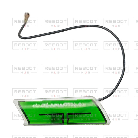 OEM-pulled DJI Mini 5 Pro Rear Arm Antenna Left on white with Reboot Hub watermark overlay