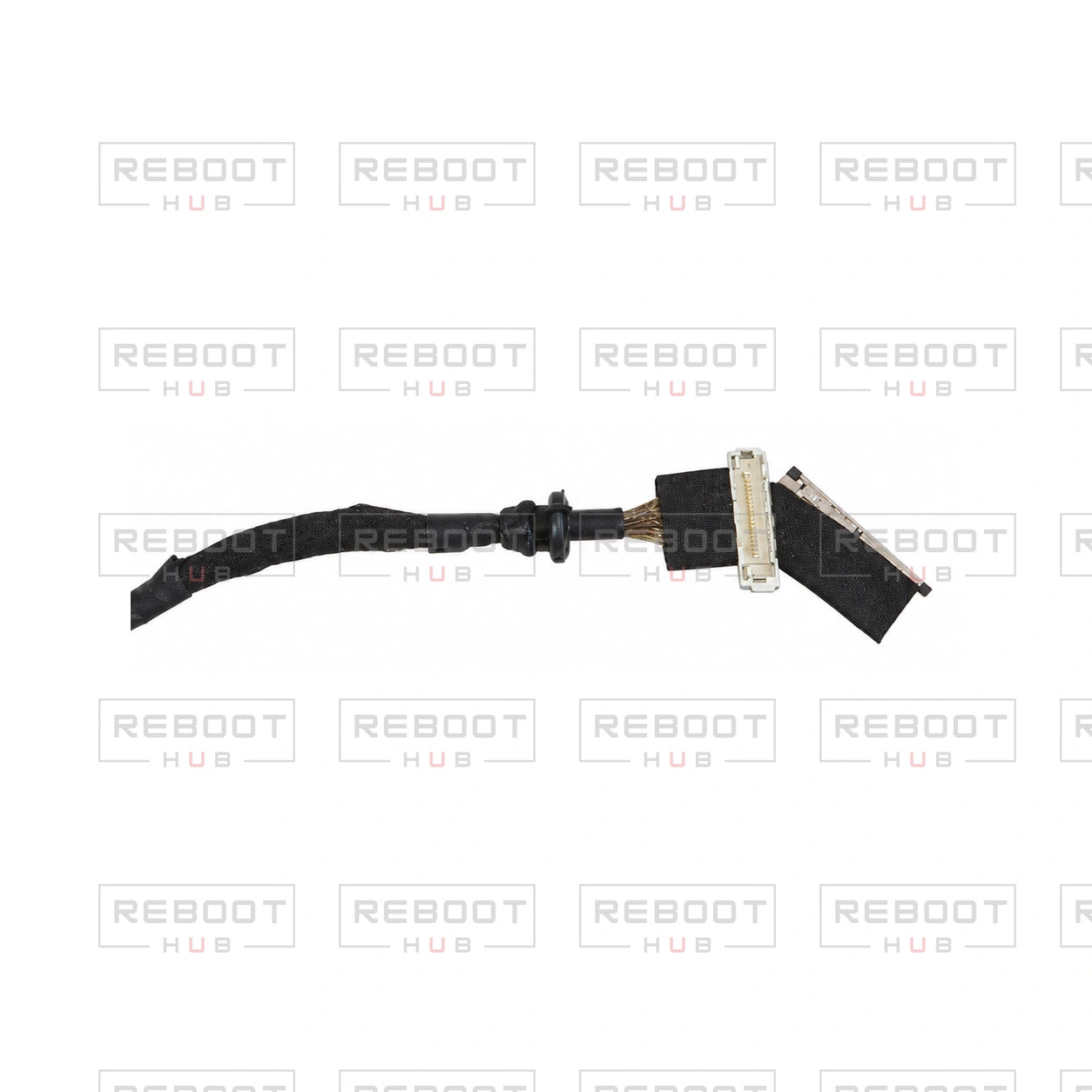OEM-pulled DJI Spark Camera Video Signal Flexible Flat Cable on white with Reboot Hub watermark overlay