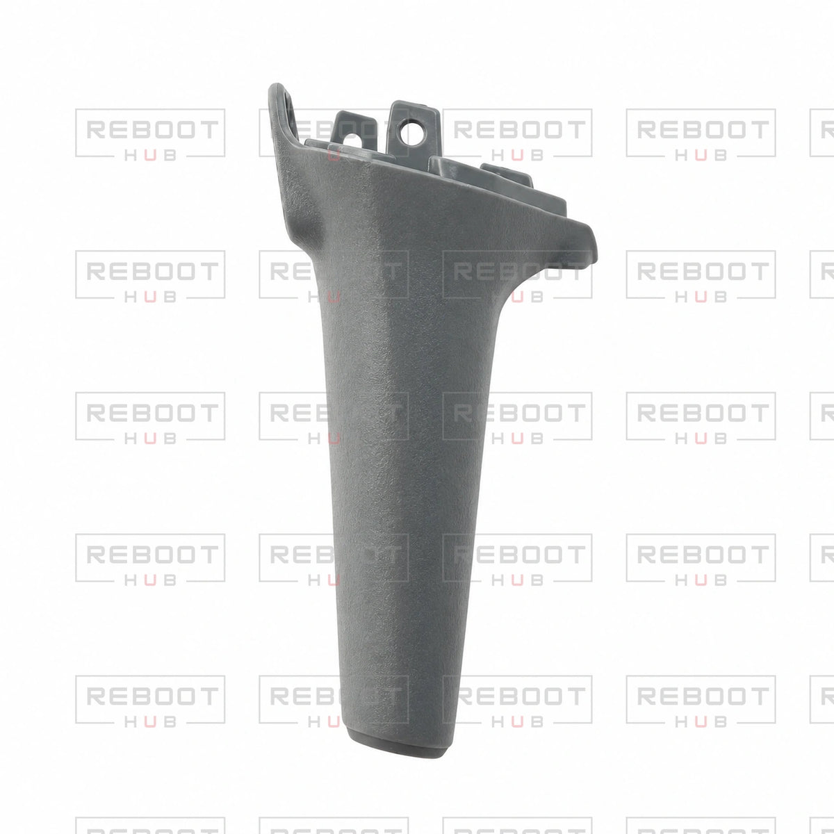 OEM-pulled DJI Air 3 Front Landing Gear Right on white with Reboot Hub watermark overlay — view 2