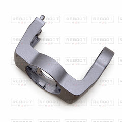 OEM-pulled DJI Air 2S Gimbal Lower Bracket on white with Reboot Hub watermark overlay — source view 2