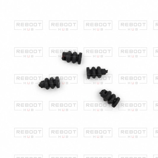 OEM-pulled DJI Air 2S Gimbal Rubber Damper on white with Reboot Hub watermark overlay — source view 1