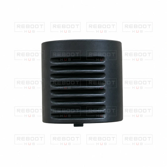 OEM-pulled DJI Mini 2 SE Camera Rear Cover on white with Reboot Hub watermark overlay — view 1