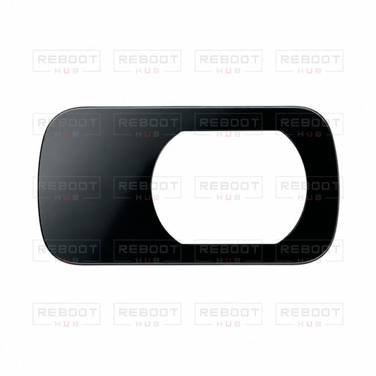 OEM-pulled DJI Mini 2 SE Camera Lens Glass on white with Reboot Hub watermark overlay — view 1