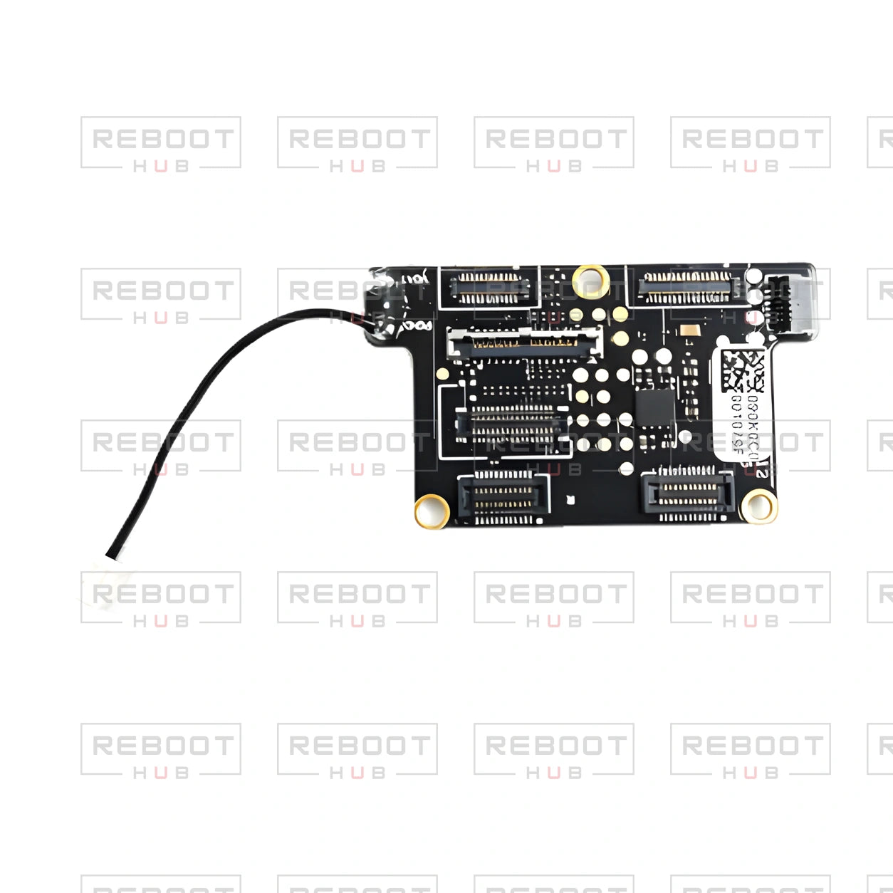 OEM-pulled DJI Mavic Pro / Mavic Pro Platinum Gimbal Motherboard, photographed view 19, on white with Reboot Hub watermark overlay