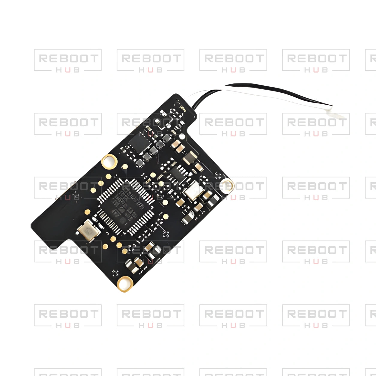 OEM-pulled DJI Mavic Pro / Mavic Pro Platinum Gimbal Motherboard, photographed view 20, on white with Reboot Hub watermark overlay
