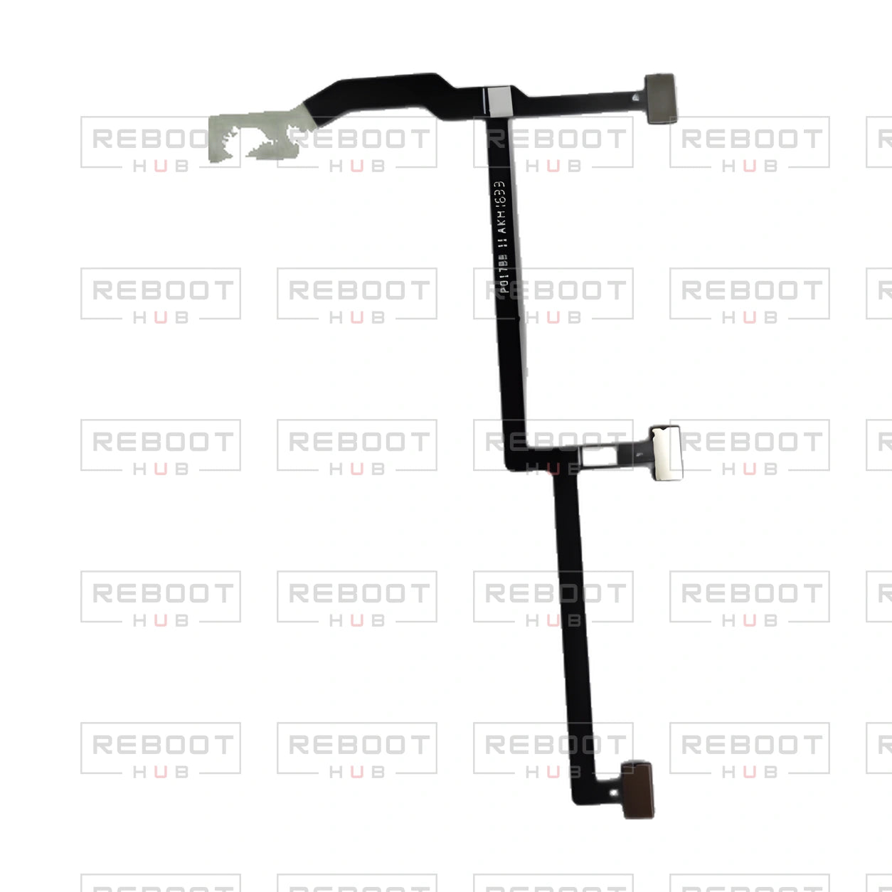 OEM-pulled DJI Mavic Pro Gimbal Flexible Flat Cable, photographed view 25, on white with Reboot Hub watermark overlay