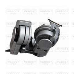 OEM-pulled DJI Mavic Pro / Mavic Pro Platinum Gimbal Arm Assembly, cropped original view with partial wire, on white with Reboot Hub watermark overlay
