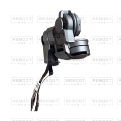 OEM-pulled DJI Mavic Pro / Mavic Pro Platinum Gimbal Arm Assembly, photographed view 30, on white with Reboot Hub watermark overlay