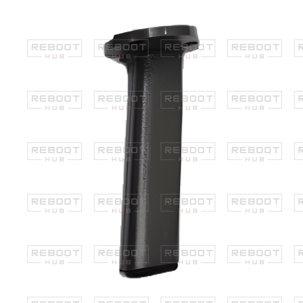 OEM-pulled DJI Mavic Pro Front Landing Gear Right, photographed view 53, on white with Reboot Hub watermark overlay